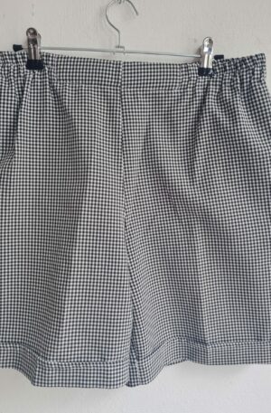 Short vintage à carreaux noir et blanc - T.38